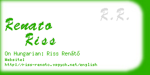 renato riss business card
